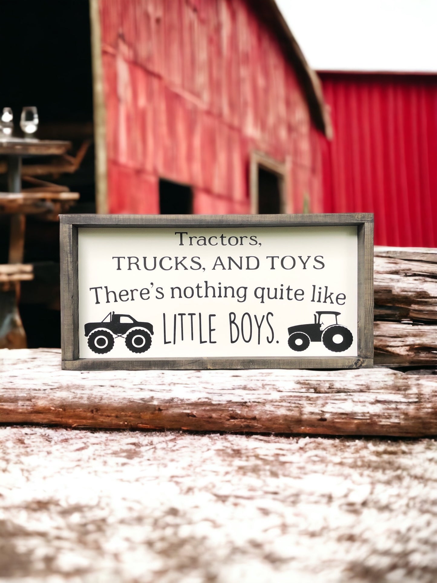 Tractors, Trucks, and Toys There's nothing like little boys