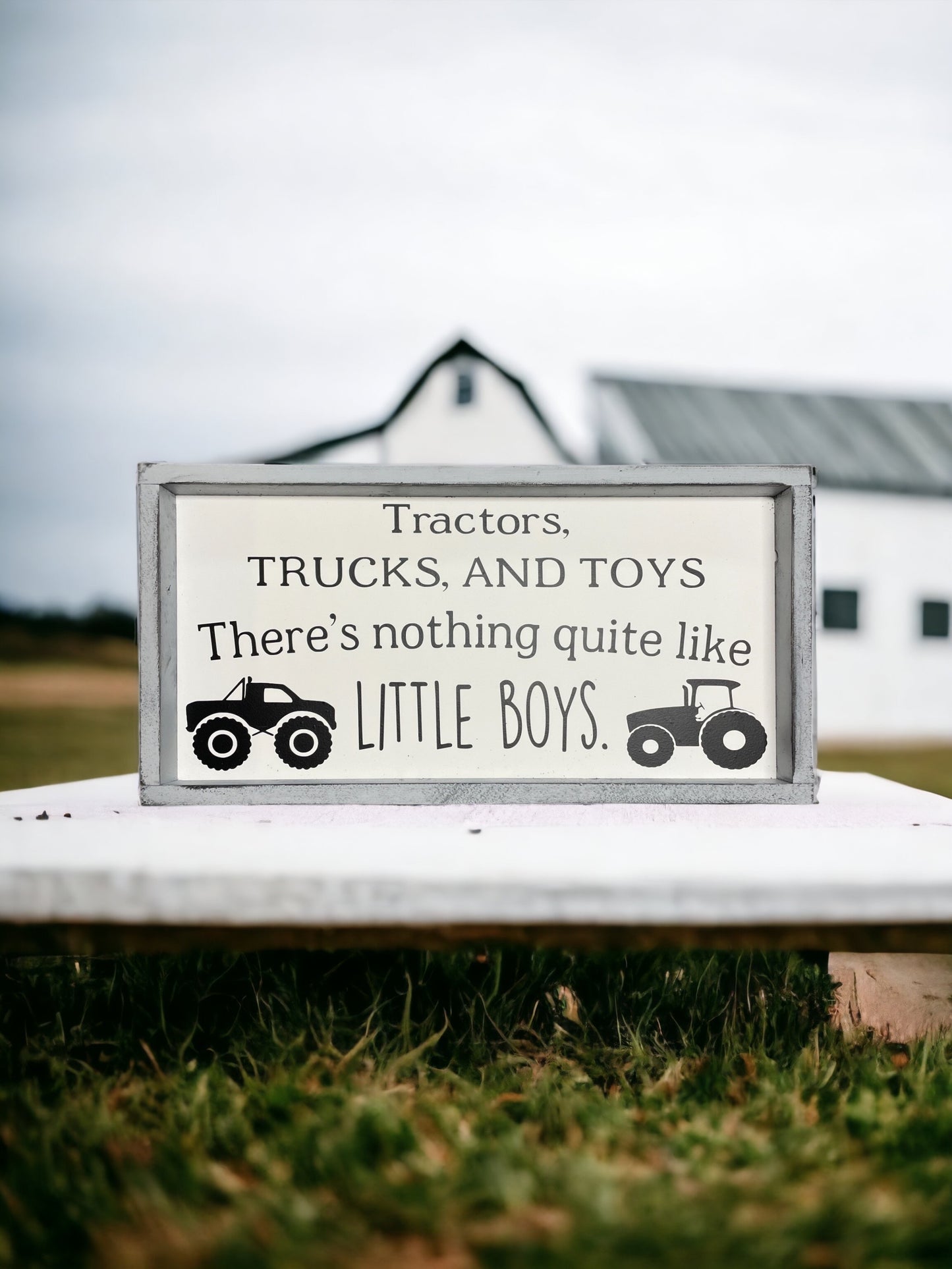 Tractors, Trucks, and Toys There's nothing like little boys