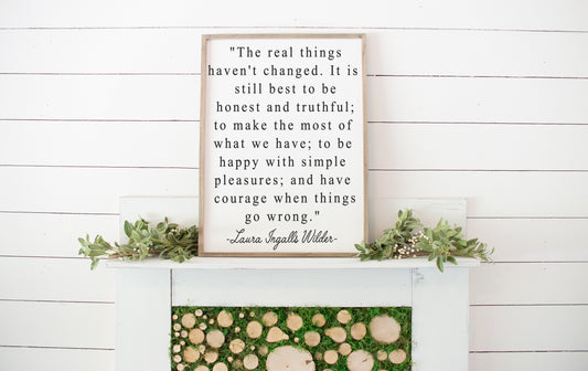 The real things you haven't changed - Laura Ingalls