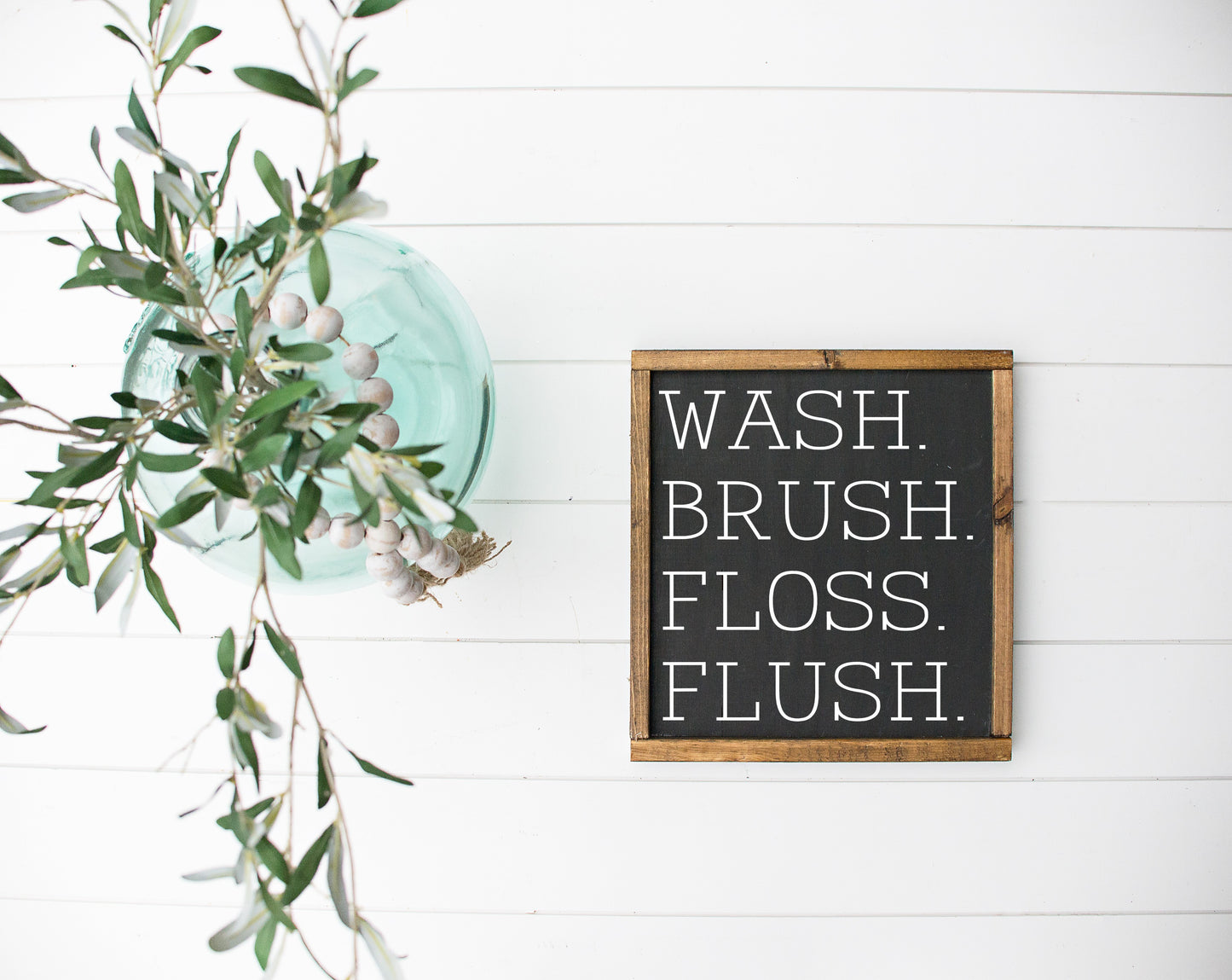 WASH BRUSH FLOSS FLUSH