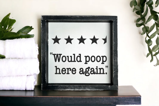 Would poop here again